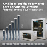 Armario Para Montaje En Rack Extralink 18u 600x450 Gris