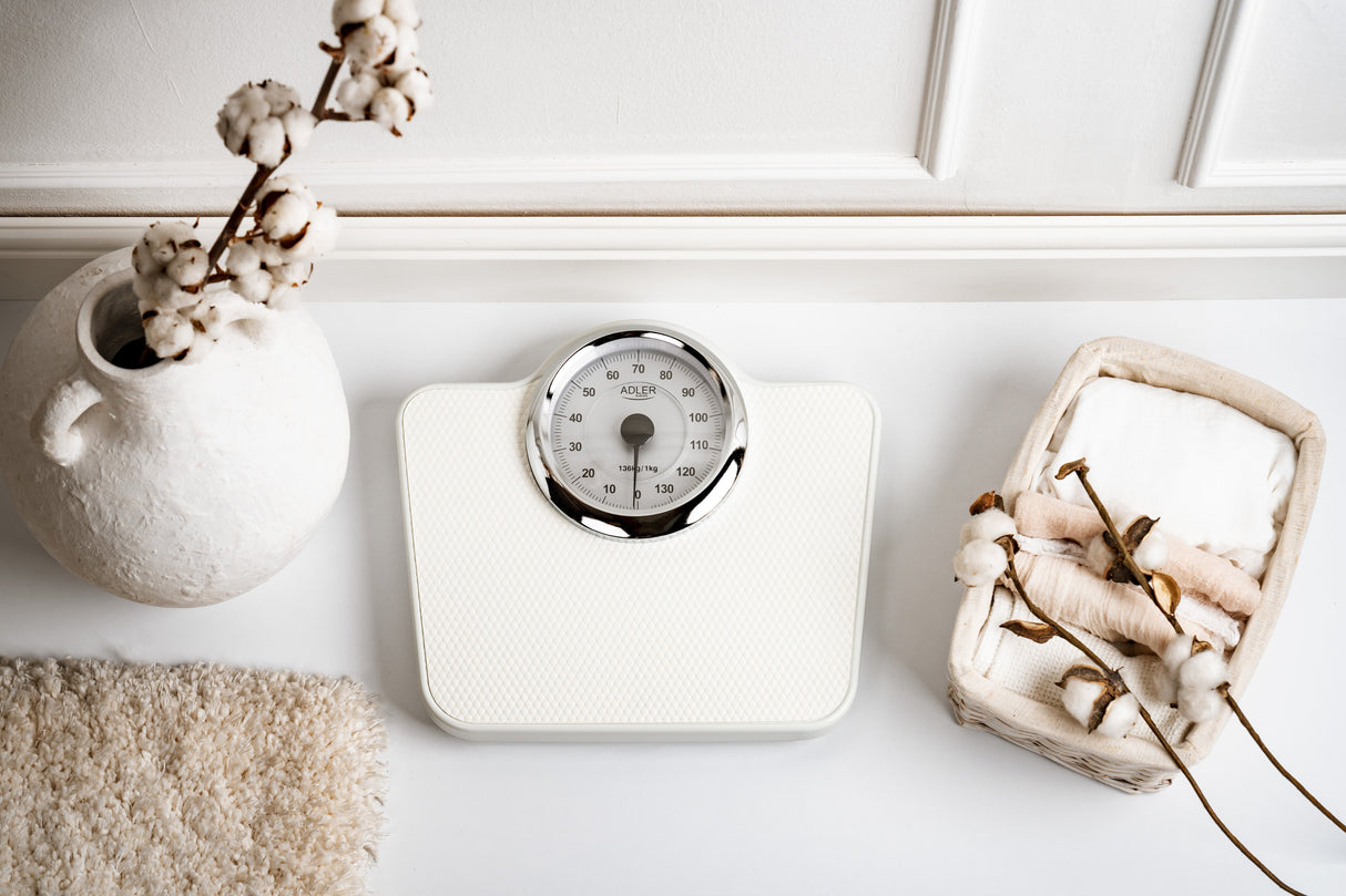 Báscula Adler Ad 8180  Mecánica De Baño, Blanca