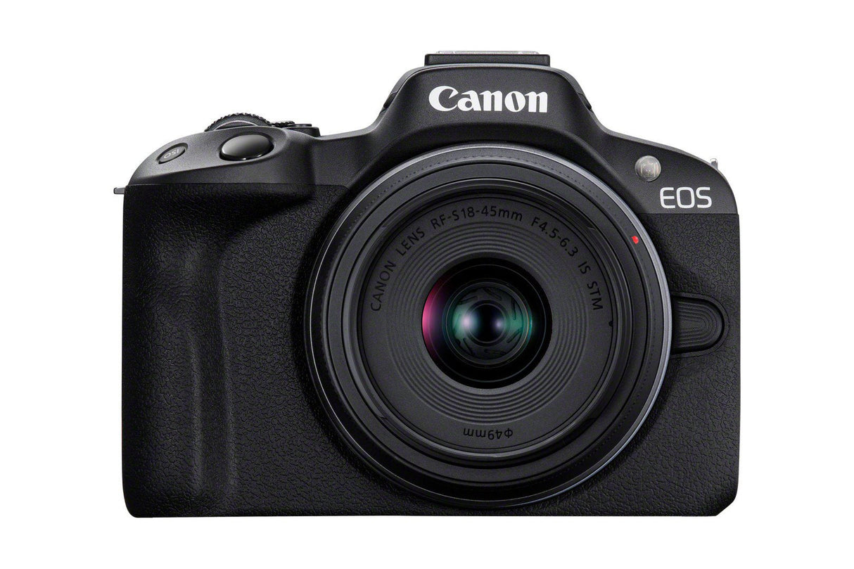 Canon Eos R50, Black + Rf-S 18-45 Is Stm + Rf-S 55-210mm F5-7.1 Is Stm Kit Milc 24,2 Mp Cmos 6000 X 4000 Pixeles Negro