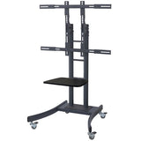 Value Lcd- Tv-Rollstnder Schwarz Bis 125kg 81,28cm 32zoll Bis 254cm 100zoll