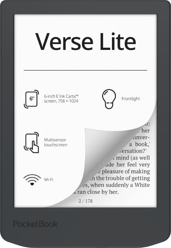 Pocketbook Verse Lite Lectore De E-Book Pantalla Táctil 8 Gb Wifi Gris