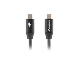 Lanberg Cable Usb-C M/M 2.0 Quick Charge 4.0 Negro 0.50m  Ca-Cmcm-40cu-0005-Bk
