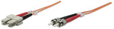 Intellinet 2.0m St-Sc M/M Cable De Fibra Optica 2 M Om2 Naranja