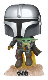 Figura Pop Star Wars The Mandalorian Mando Flying With Jet Pack