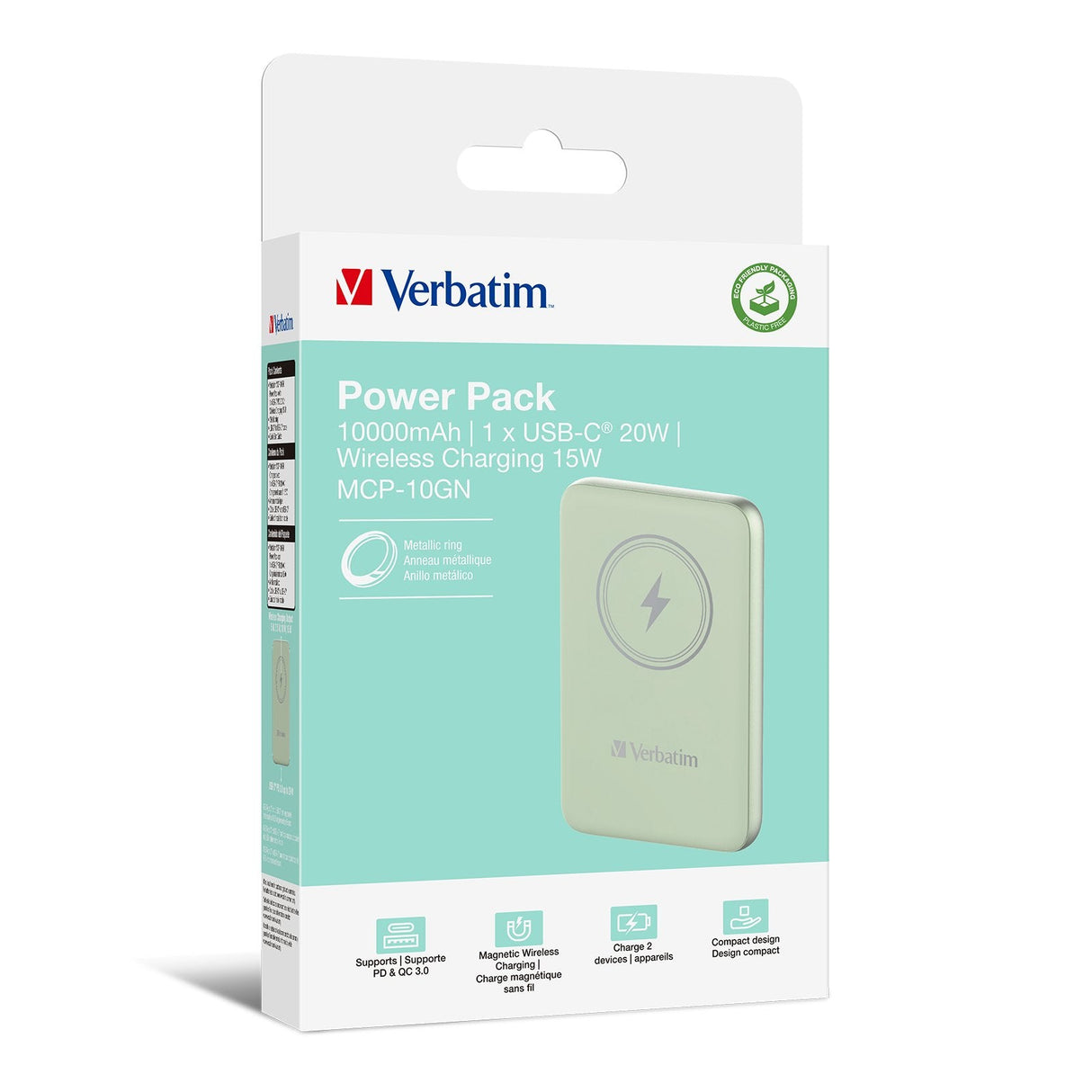Magnetic Ws Powerbank 10000 Green