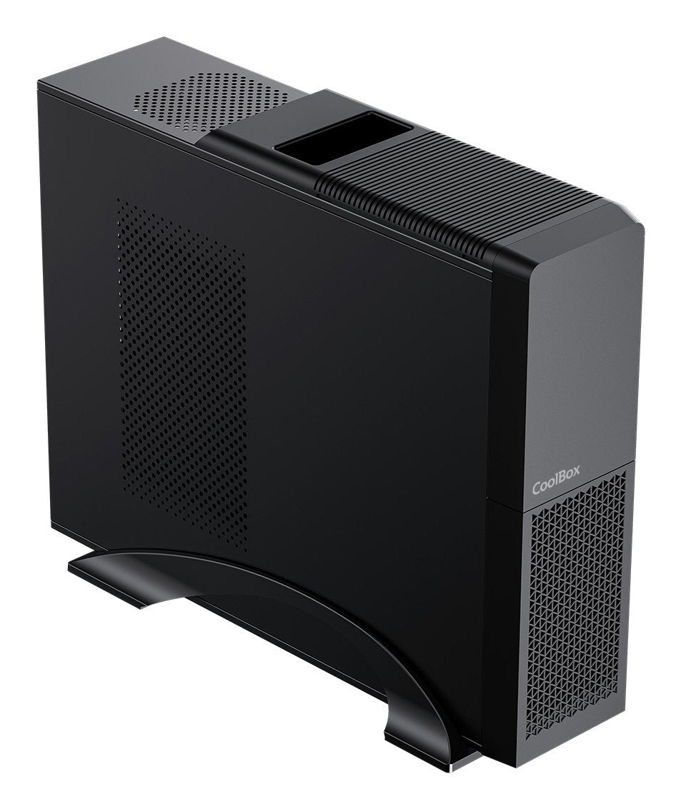 Caja Pc Coolbox Microatx Slim T313 Usb C Fuente Sfx 300w Bronze Incluida