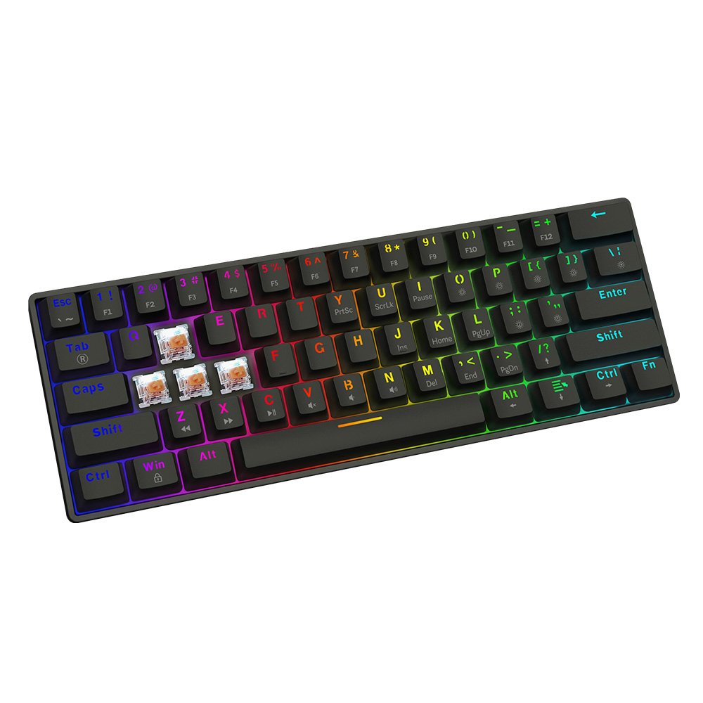 Klawiatura Mechaniczna Blackout X2 Outemu Peach Silent, Hot Swap