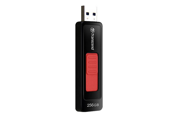 Usb-Mick 256gb Transcend Jetflash Usb3.1 Pen Drive Capless Negro