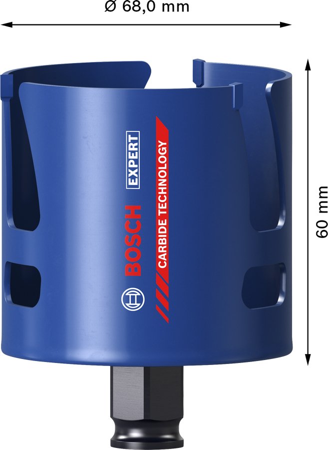 Bosch Sierra De Corona Expert '' Material De Construcción  Ø 68mm 2608900470