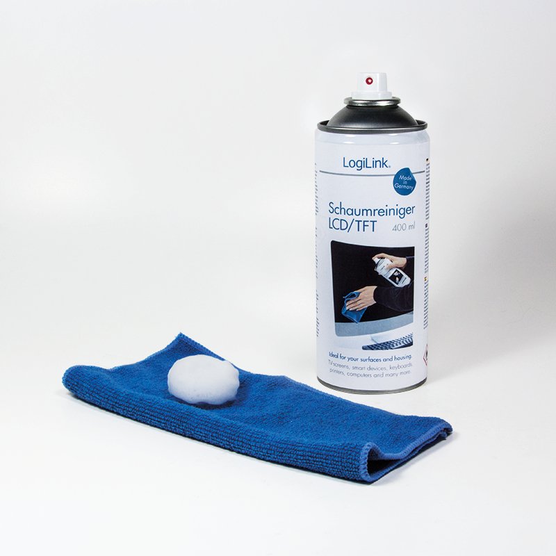 EAN 4052792038446 - LogiLink RP0012 kit de limpieza para computadora Metal / plástico Espray para limpieza de equipos 400 ml imagen 2