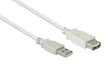 EAN 4014619675722 - Alcasa USB 2.0 AM/AF 1m cable USB USB A Blanco imagen 1