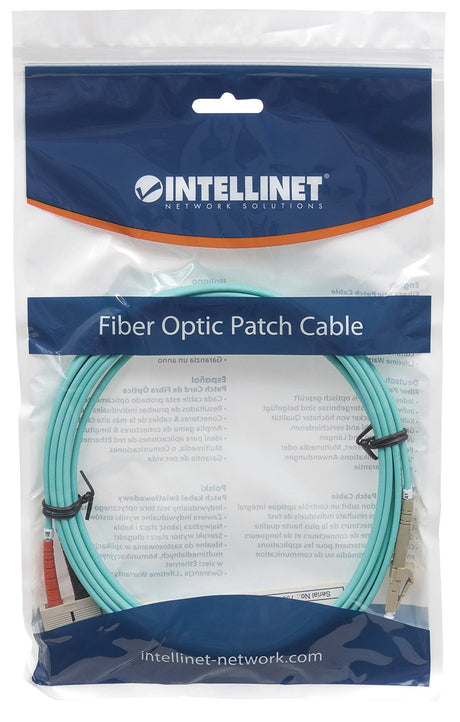EAN 0766623750165 - Intellinet 750165 Cable de fibra óptica e InfiniBand 3 m LC SC Color aguamarina imagen 5