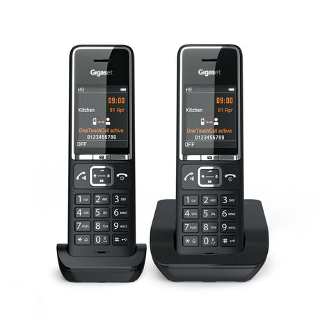 EAN 4250366866352 - Gigaset COMFORT 550 duo Teléfono analógico Identificador de llamadas Negro imagen 5