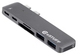 EAN 5711783434665 - eSTUFF ES84122-GREY hub de interfaz USB 3.2 Gen 1 (3.1 Gen 1) Type-C 5000 Mbit/s Gris imagen 1