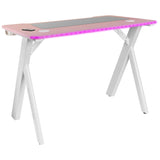 Mesa Gaming Mars Gaming Mgd100rgb 100 X 60 X 74cm Rosa
