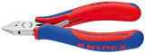 Knipex Alicates Para Electrónica 77 42 115 (Rojo/Azul, Doble Resorte De Baja Fricción)