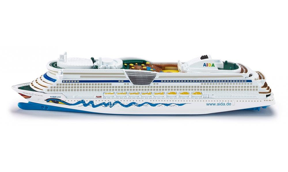 Siku Super Cruise Ship, Jugando Vehículo Blanco/Azul 4006874017201.0