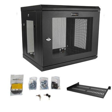 EAN 0065030868341 - StarTech.com RK9WALM armario rack Bastidor de pared Negro imagen 7