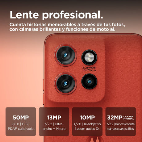 EAN 840023278433 - Motorola edge 50 Neo 16,1 cm (6.36") SIM doble Android 14 5G USB Tipo C 8 GB 256 GB 4310 mAh Rojo imagen 5