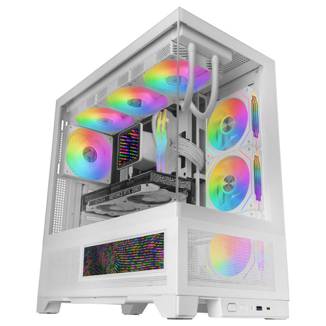 EAN 8435693112563 - Mars Gaming MCLCDXW carcasa de ordenador Midi Tower Blanco imagen 5
