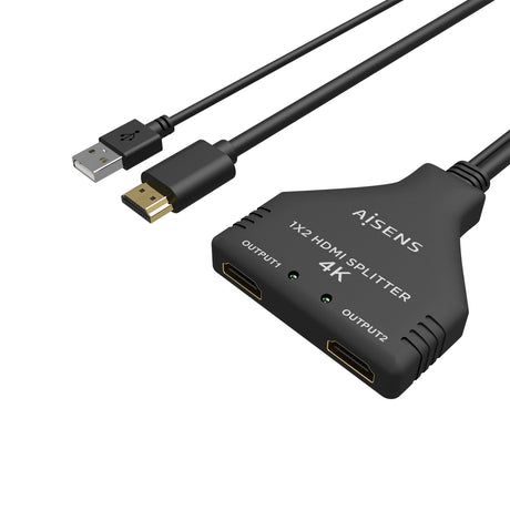EAN 8436574707663 - AISENS A123-0654 divisor de video 2x HDMI imagen 2