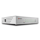 Lindy Network Switch - Gigabit, Desktop, 8 Port, 10/100/1000, Gestionado, Energía Sobre Ethernet (Poe)