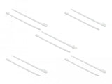 Delock Cablebinder Mit Befestigungsöse L 300 X B 7,6 Mm Weiss 10 Stück