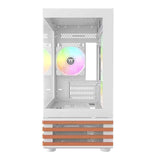 Thermaltake View 170 Ws Argb  (Blanco/Holz, Tempered Glass X 2, Holz-Struktur) Ca-1z4-00m6wn-Ws