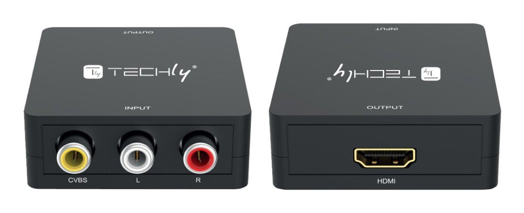 Techly Idata Spdif-6e3 Convertidor Av De Video Y Audio Compuesto 3x Rca A Hdmi 1080p