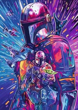 Ravensburger Puzzle Star Wars Hyper Space Collection: The Mandalorian (500 Teile, Large Pieces) 12001339