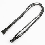 Cable De Extensión Nanoxia De 3 Pines, 30 Cm, Carbono