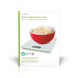 Nedis Bascula De Cocina  Digital  Cristal 3mm / Plastico   Blanco