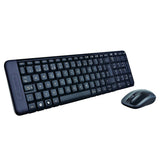 Teclado Español + Ratón Logitech Mk220 Wireless Combo Usb Negro
