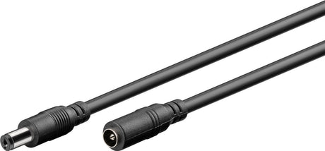 EAN 4040849766718 - Goobay 76671 cable de transmisión Negro 5 m 5.5 x 2.1 mm imagen 1