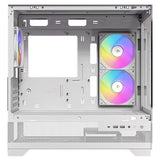 Caja Minitorre Microatx Cx500m Rgb Blanco Antec Int:2x3.5,1x2.5/ 2xusb3.0, 1xusb3.2 Tipo C/ Audio In/Out/ Panel De Cristal Templado