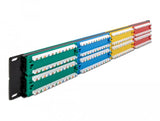 Delock 66881 Panel De Conexiones De 19? De 48 Puertos Cat.5e 2u De Colores