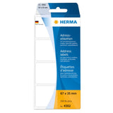 Etiquetas Herma Sin Fin Papel Blanco 67x35 Mm Mate 250 Piezas.