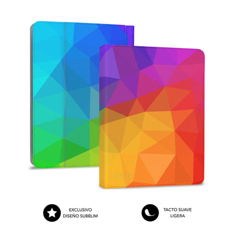 EAN 8436586742492 - SUBBLIM FUNDA + TECLADO TABLET KEYTAB USB TRIANGULOS QWERTY Español MicroUSB Multicolor imagen 4