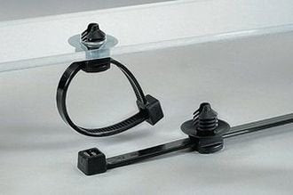 Hellermann T50rft5-Pa66hs Pa66 Bk Gy (500) Cablebinder 200x4,6mm 150-55941