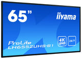 Iiyama Lh6552uhs-B1 Pantalla De Señalización Pantalla Plana Para Señalización Digital 163,8 Cm (64.5") Ips 500 Cd / M² 4k Ultra Hd Negro Procesador Incorporado Android 8.0 24/7