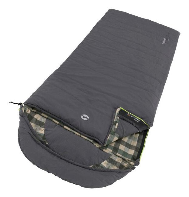Saco De Dormir Outwell Camper Cremallera Izquierda Gris