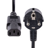 EAN 0065030894876 - StarTech.com 713E-3M-POWER-CORD cable de transmisión Negro CEE7/7 C13 acoplador imagen 4