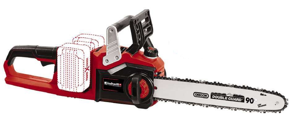 Motosierra Inalámbrica Einhell Professional Ge-Lc 36/35 Li - Solo, 36volt (2x18v), Motosierra Eléctrica (Rojo/Negro, Sin Batería Ni Cargador) 4501780