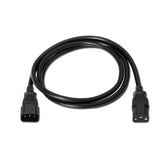 Aisens Cable Alimentacion Cpu - C13/H-C14/M - 1.50m - 100% Cobre Puro Awg18 - Negro