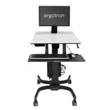 Ergotron Workfit-C Steh-Sitz-Arbeitsplatz Ein Lcd Ld Hd Fahrwagen Bis 61cm 24zoll Display 11,3kg.Anhebung Bis 63cm Vesa 75x75 100x