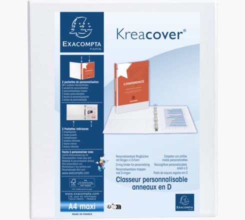 Exacompta Carpeta De Anillas Kreacover 6,40 Cm