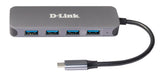 EAN 0790069468636 - D-Link DUB-2340 hub de interfaz USB Tipo C 5000 Mbit/s Gris imagen 2