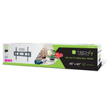 Techly Soporte De Pared Para Tv Lcd Led Ultradelgado De 40-65 Pulgadas 50 Kg Negro