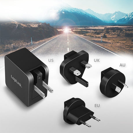 EAN 4052792069723 - LogiLink PA0302 cargador de dispositivo móvil Universal Negro Corriente alterna Carga rápida Interior imagen 7