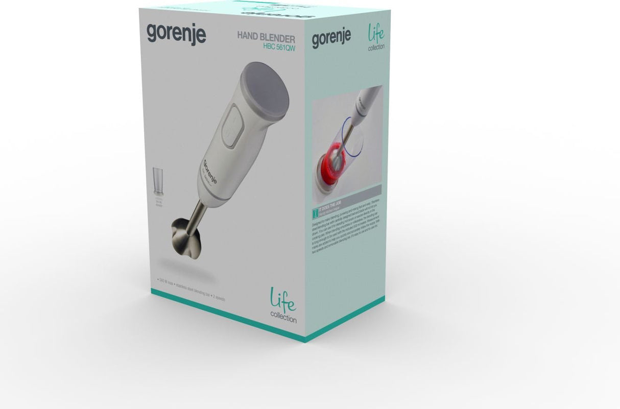 Batidora Gorenje Hbc561qw, Mano, Potencia 500 W, Blanco